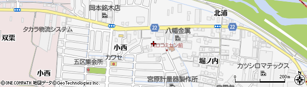京都府八幡市川口（馬屋尻）周辺の地図