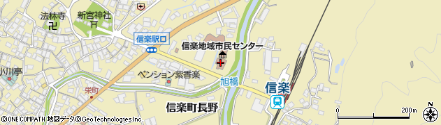 甲賀市立信楽伝統産業会館周辺の地図