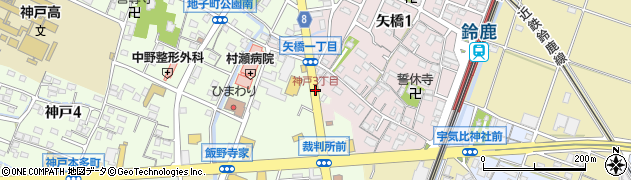 神戸3丁目周辺の地図