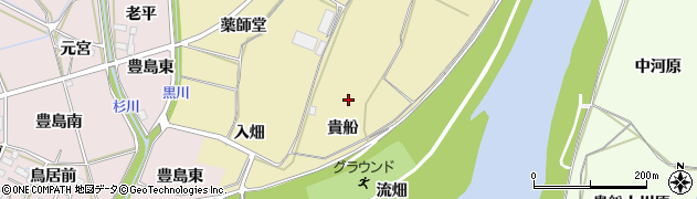 愛知県新城市野田（貴船）周辺の地図
