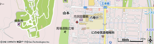 京都府八幡市八幡今田10周辺の地図