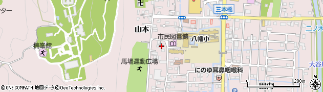 京都府八幡市八幡今田7周辺の地図