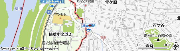 京都府八幡市橋本愛宕山12周辺の地図