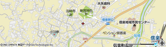 滋賀県甲賀市信楽町長野1162周辺の地図