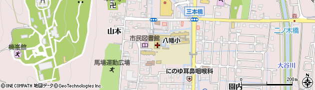 京都府八幡市八幡三本橋6周辺の地図