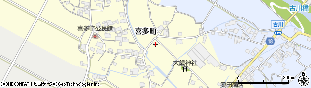 兵庫県小野市喜多町154周辺の地図
