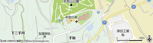 愛知県豊川市上長山町本宮下周辺の地図