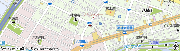 焼津八楠郵便局周辺の地図
