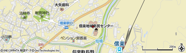 滋賀県甲賀市信楽町長野1207周辺の地図