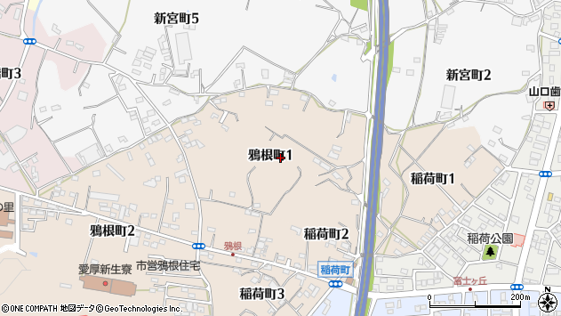 〒475-0932 愛知県半田市鴉根町の地図