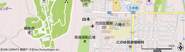 京都府八幡市八幡今田1周辺の地図