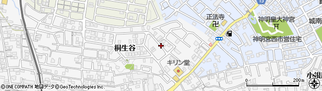 京都府宇治市広野町（桐生谷）周辺の地図