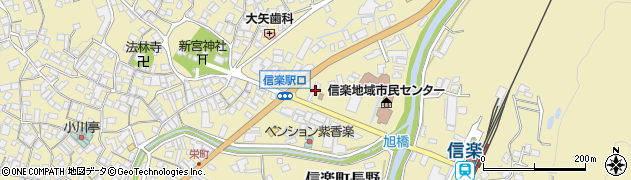 滋賀県甲賀市信楽町長野1201周辺の地図