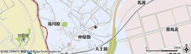 愛知県新城市川田（天王前）周辺の地図