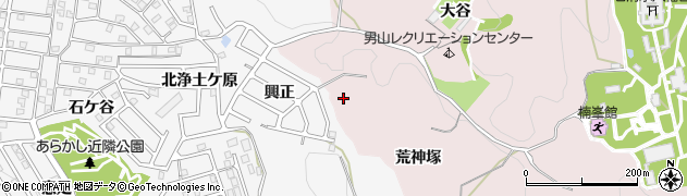 京都府八幡市八幡荒神塚周辺の地図