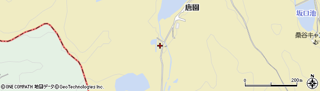 愛知県岡崎市桑谷町（唐園）周辺の地図
