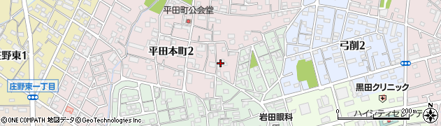 中日新聞平田専売所周辺の地図