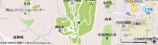 京都府八幡市八幡高坊周辺の地図