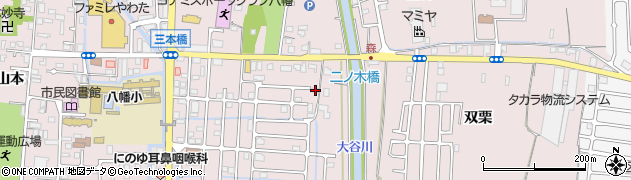 京都府八幡市八幡園内18周辺の地図