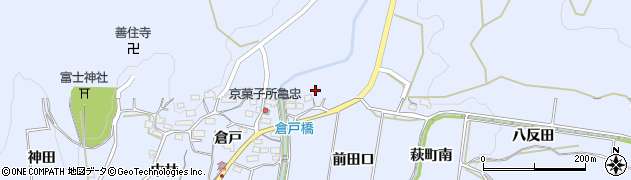 愛知県豊川市萩町小貝津周辺の地図