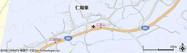 仁堀郵便局周辺の地図