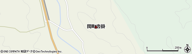 三重県亀山市関町沓掛周辺の地図