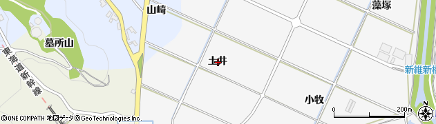 愛知県額田郡幸田町菱池土井周辺の地図