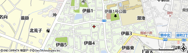 愛知県西尾市伊藤周辺の地図