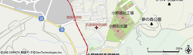 兵庫青野原病院周辺の地図