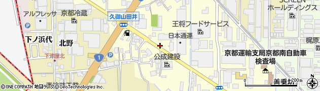京都府久御山町（久世郡）田井（西荒見）周辺の地図