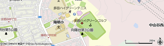兵庫県川西市西畦野（南山）周辺の地図