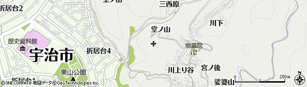 京都府宇治市白川（三西原）周辺の地図