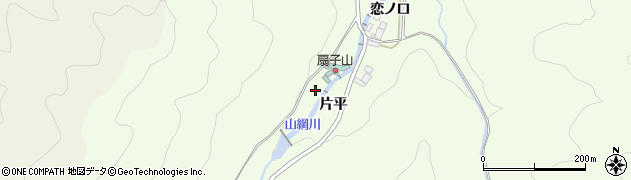 愛知県岡崎市山綱町（西坂尻）周辺の地図