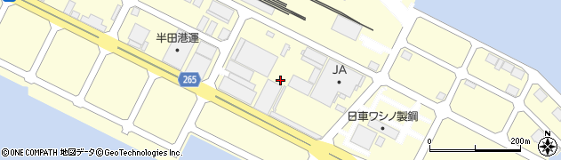 愛知海運株式会社半田カンパニー　検量所周辺の地図
