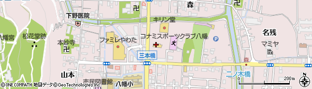和食麺処サガミ京都八幡店周辺の地図