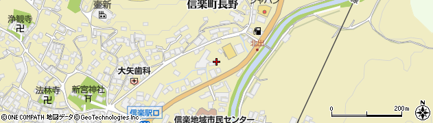 滋賀県甲賀市信楽町長野1258周辺の地図