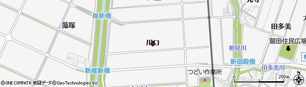 愛知県額田郡幸田町菱池川口周辺の地図