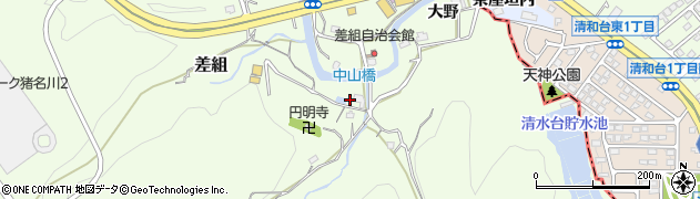 兵庫県川辺郡猪名川町差組フチノ上135周辺の地図