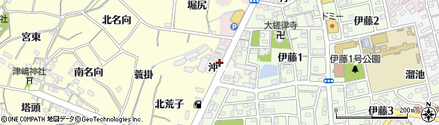 愛知県西尾市伊藤町（沖）周辺の地図