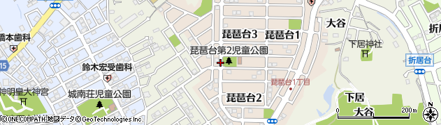 琵琶台3丁目周辺の地図