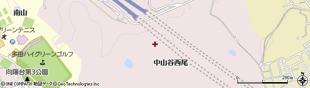 兵庫県川西市東畦野（中山谷西尾）周辺の地図