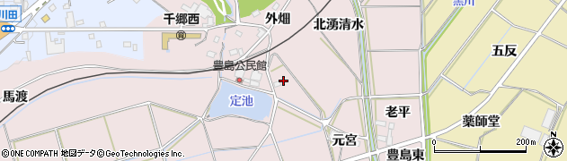 愛知県新城市豊島（南湧清水）周辺の地図
