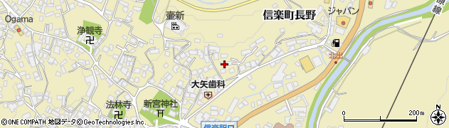 滋賀県甲賀市信楽町長野1111周辺の地図