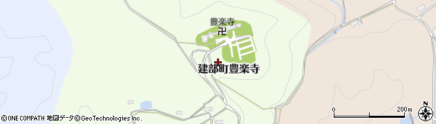 岡山県岡山市北区建部町豊楽寺周辺の地図