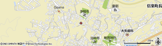 滋賀県甲賀市信楽町長野1022周辺の地図