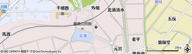 愛知県新城市豊島南涌清水周辺の地図