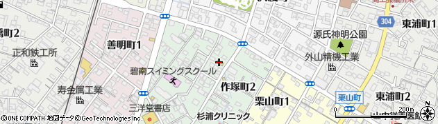 杉浦うなぎ店周辺の地図