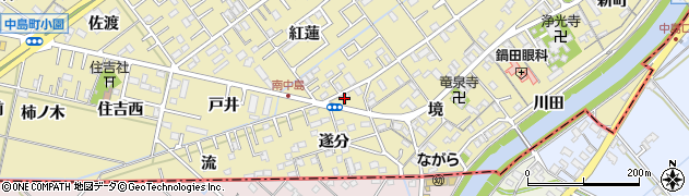 愛知県岡崎市中島町紅蓮68-1周辺の地図