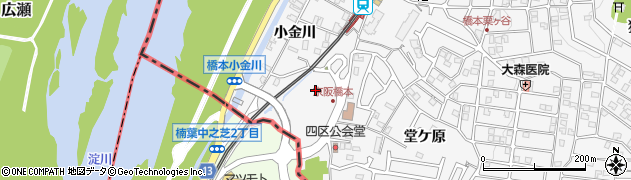 京都府八幡市橋本（焼野）周辺の地図