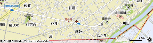 愛知県岡崎市中島町紅蓮35周辺の地図